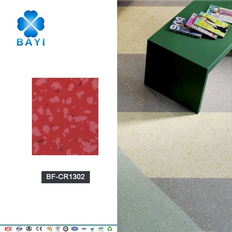 HETEROGENEOUS VINYL SHEET ROLL FLOORING CRYSTAL SERIES